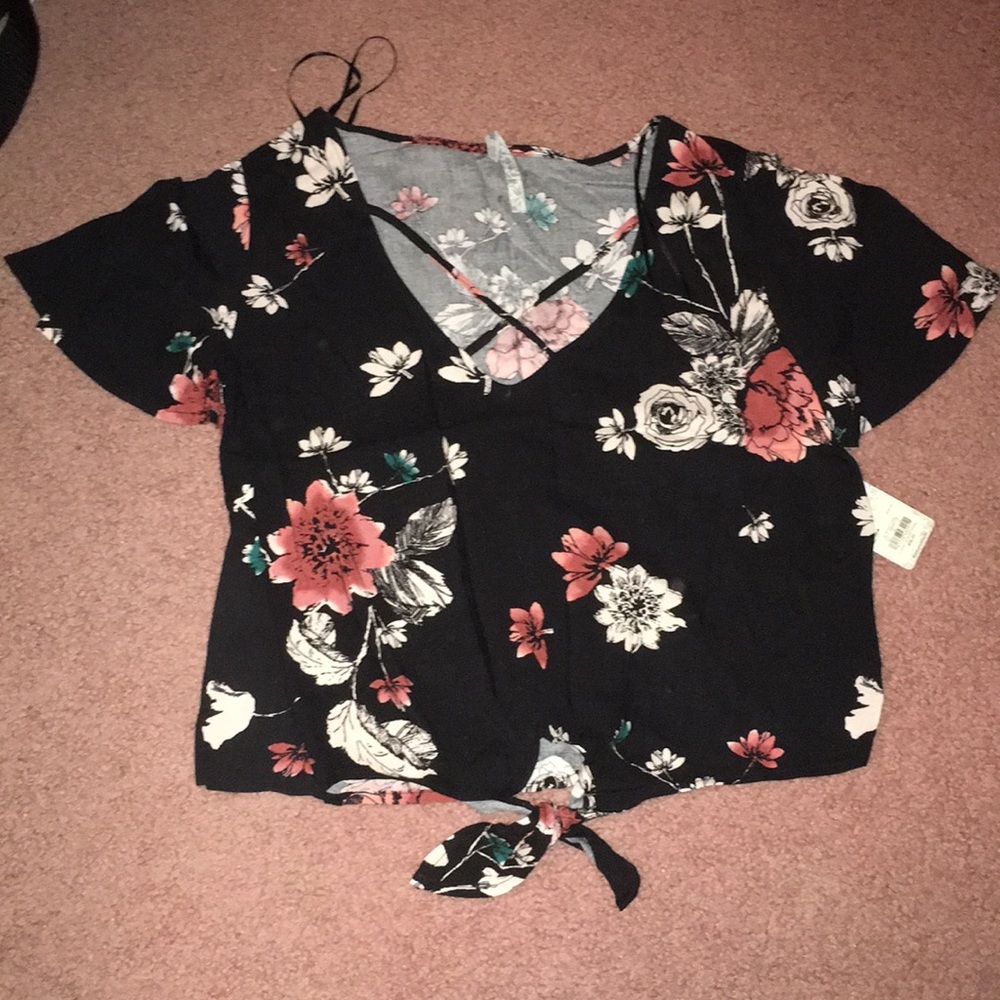 Floral crop top